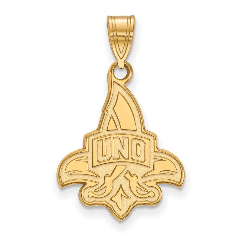 14k Yellow Gold U. Of New Orleans Large Pendant